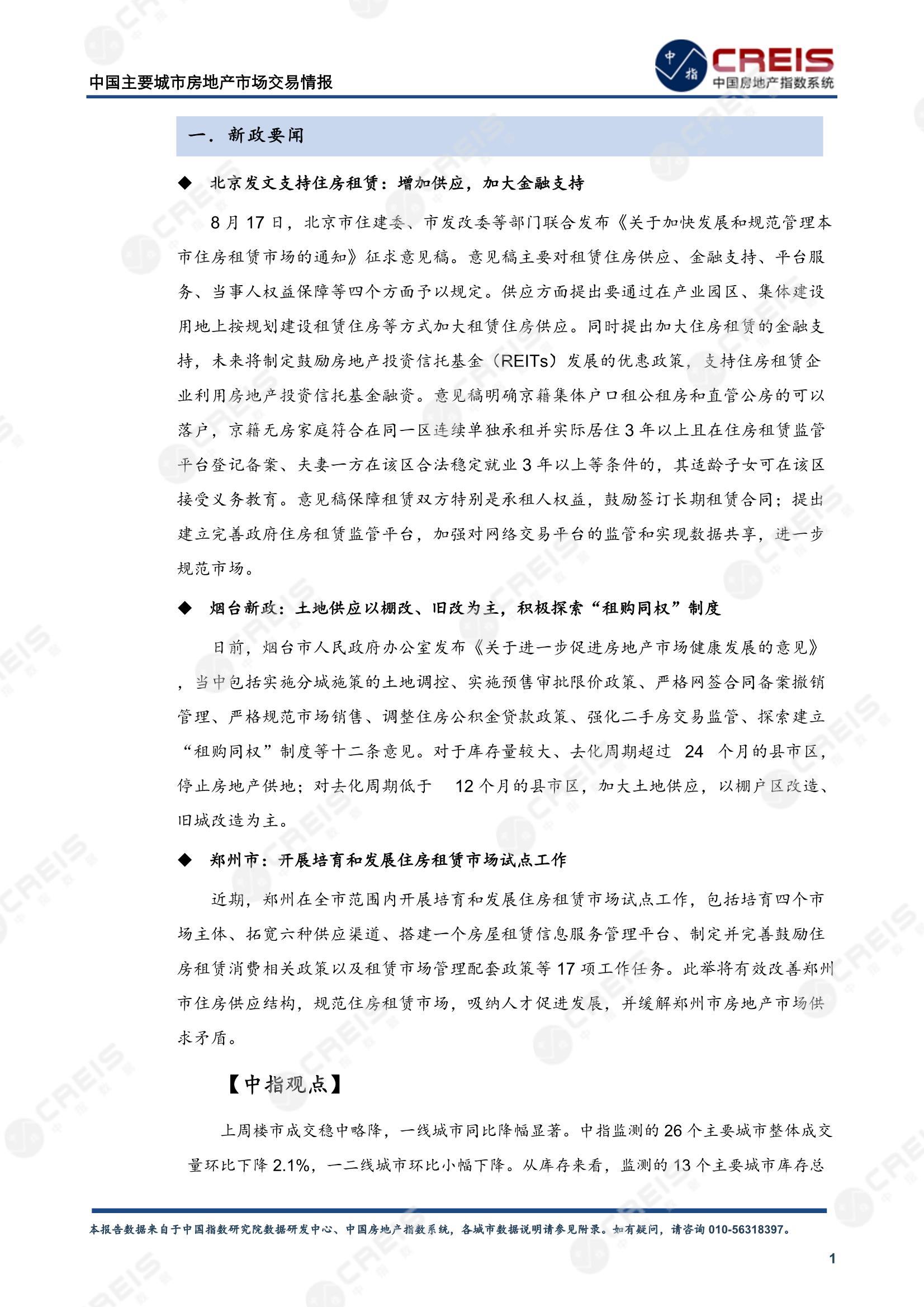 全国楼市、全国房地产市场、重点城市、市场周报、房地产周报、商品房、商品住宅、成交量、供应量、供应面积、成交面积、楼市库存、库存面积、去化周期